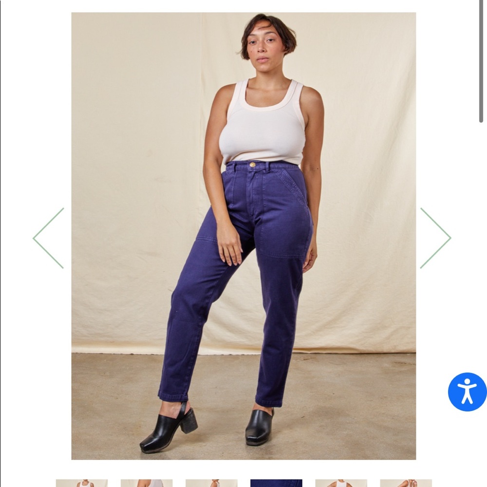 Big Bud Press Pencil Pants Navy Medium